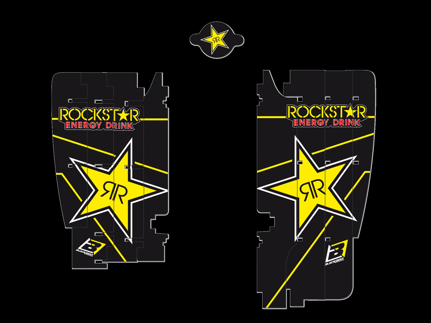 Adesivi griglia radiatore Suzuki RMZ 450 (08-17) Rockstar Energy