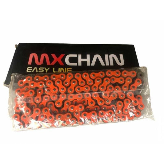 Catena MX Chain 520 cross-economica senza O-RING 120 maglie - arancione