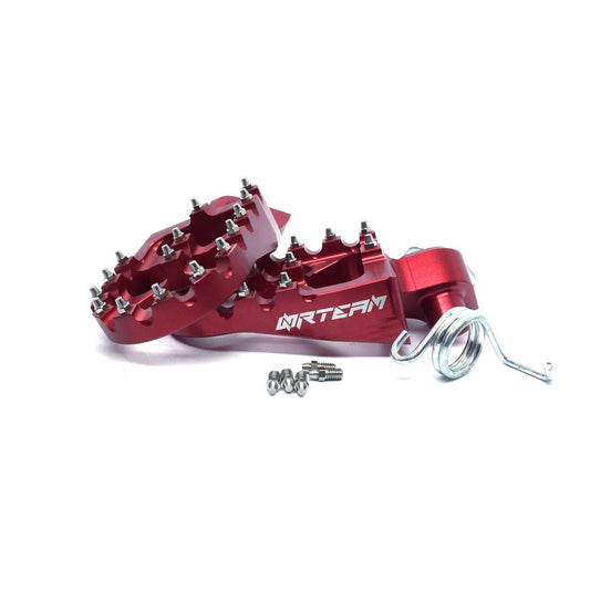 Coppia pedane in ergal Yamaha YZ 85 (02-20) rosse