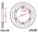 Corona JT acciaio KTM 530 EXC-F (08-11) 48 denti