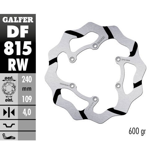 Disco freno Galfer Race Beta RR 480 (15-20) posteriore