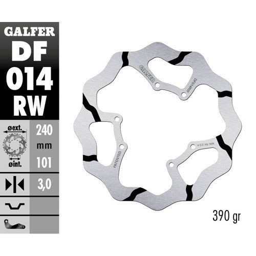 Disco freno Galfer Race Honda CRF 450 X (05-16) anteriore