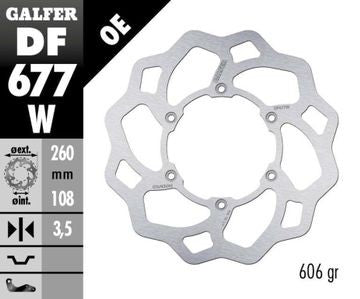 Disco freno Galfer Wave Gasgas EC 300 F (15) anteriore