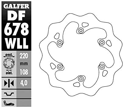 Disco freno Galfer Wave Gasgas EC 300 F (15) posteriore pieno