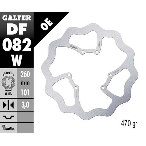 Disco freno Galfer Wave Honda CRF 450 R (15-20) anteriore