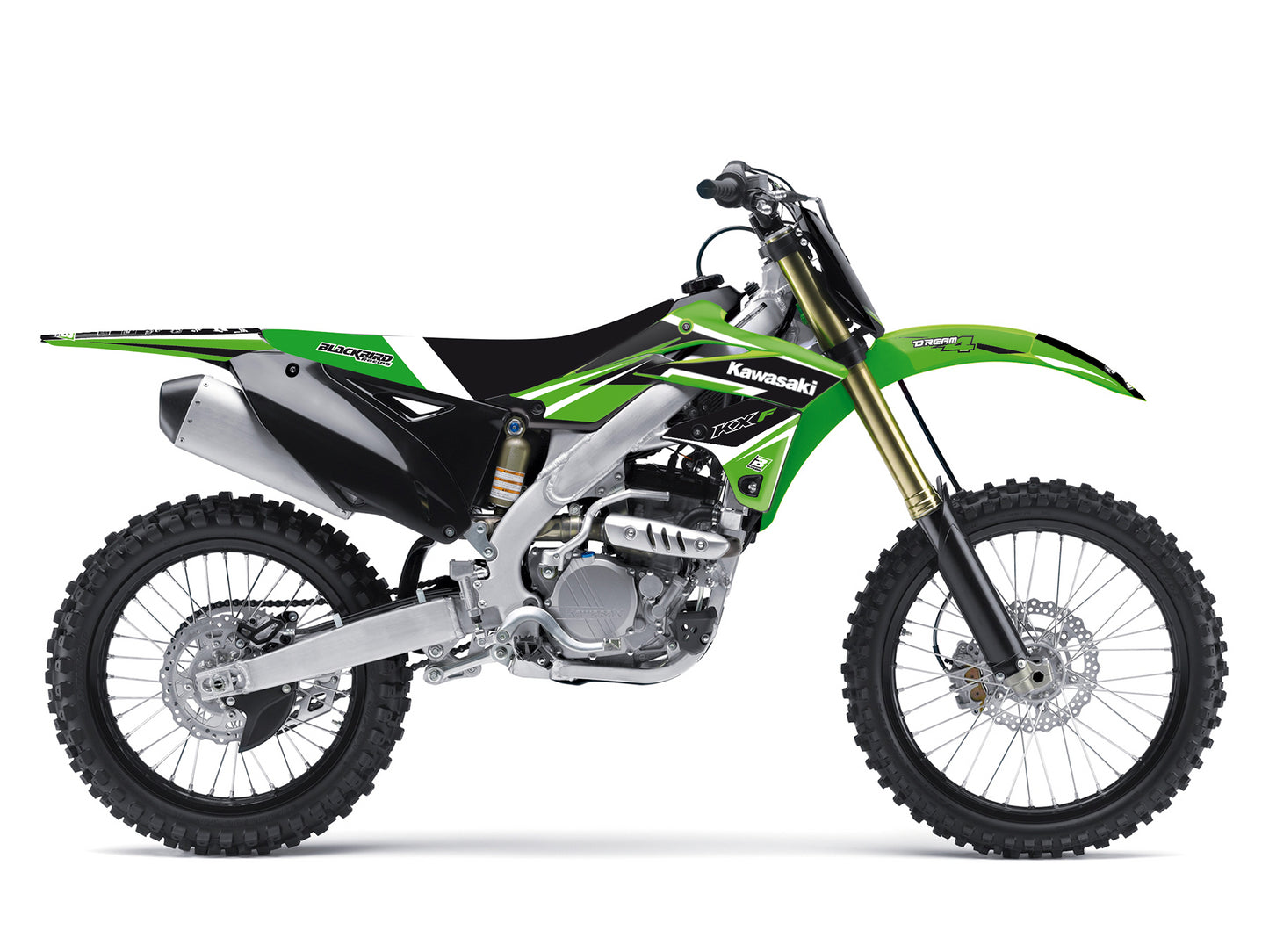 Kit grafiche + Coprisella Kawasaki KX 250 F (13-16) Dream 4