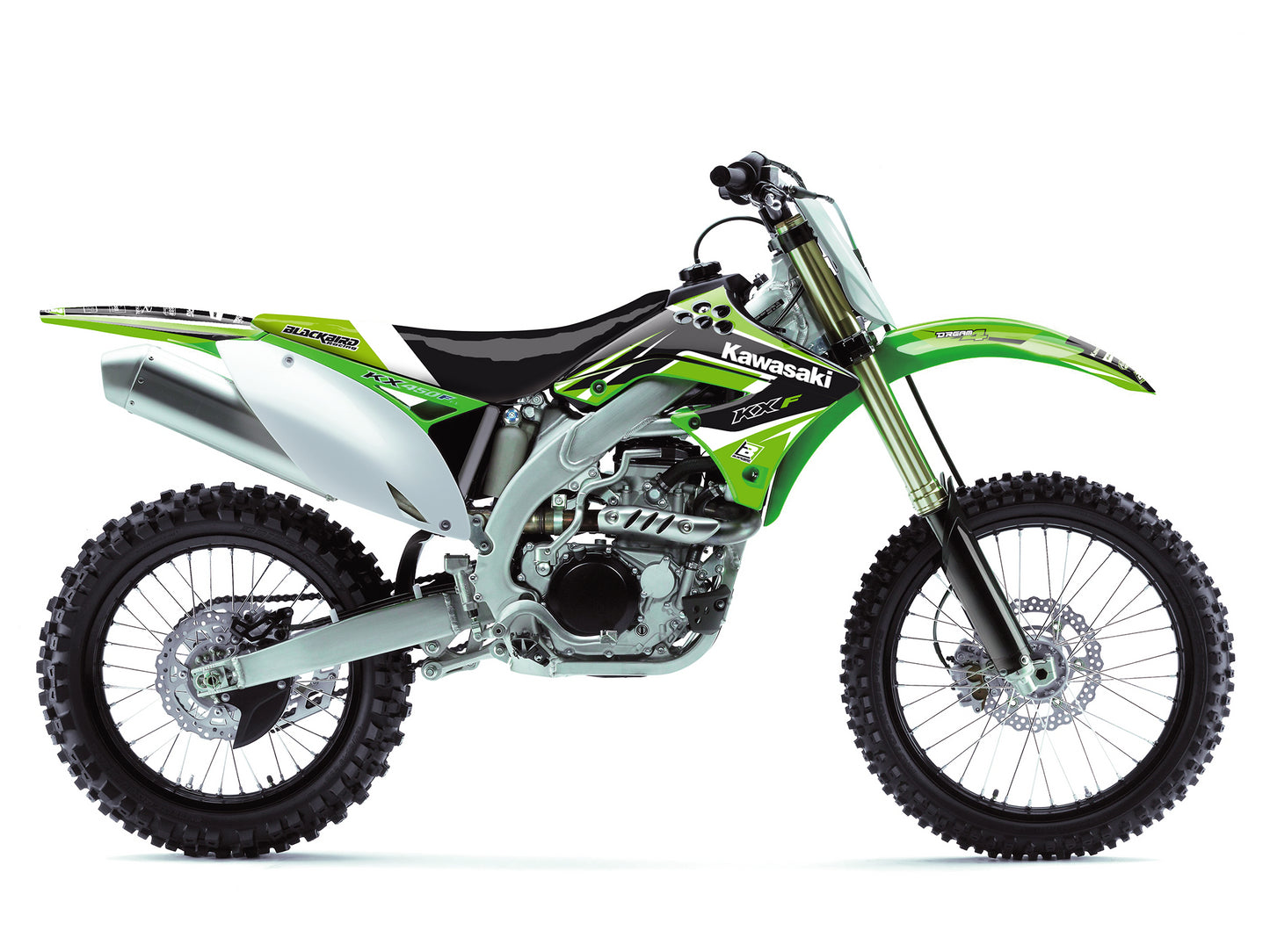 Kit grafiche + Coprisella Kawasaki KX 450 F (09-11) Dream 4