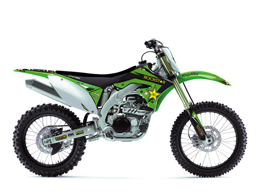 Kit grafiche + Coprisella Kawasaki KX 450 F (09-11) Rockstar Energy