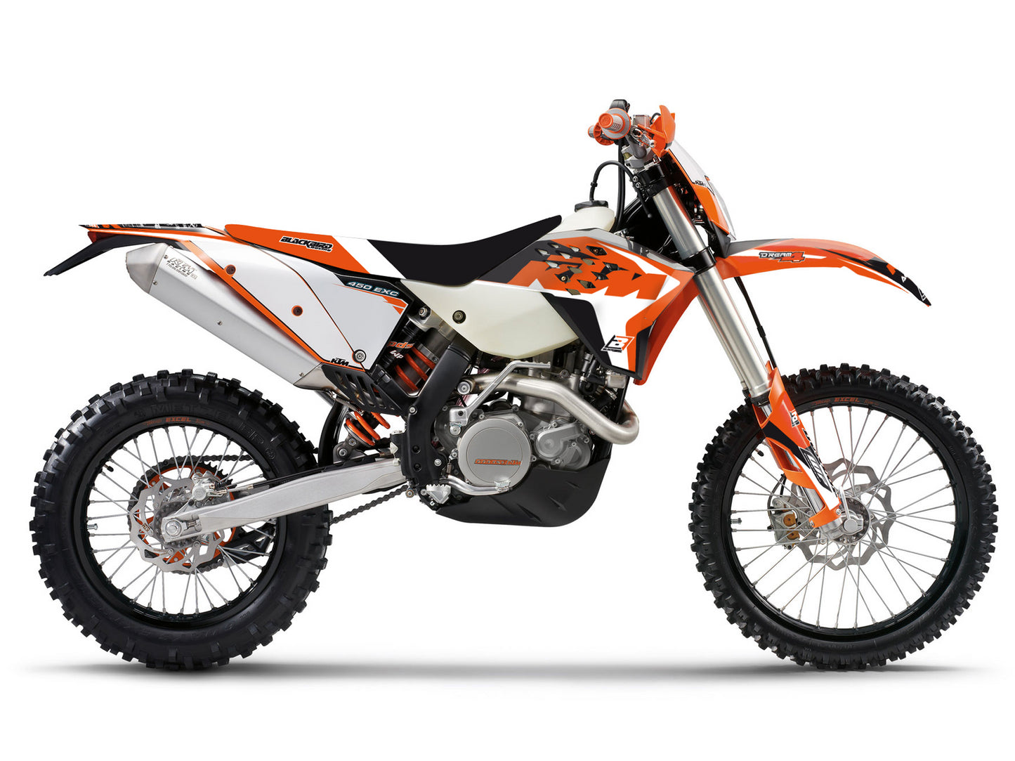 Kit grafiche + Coprisella KTM 530 EXC-F (09-11) Dream 4