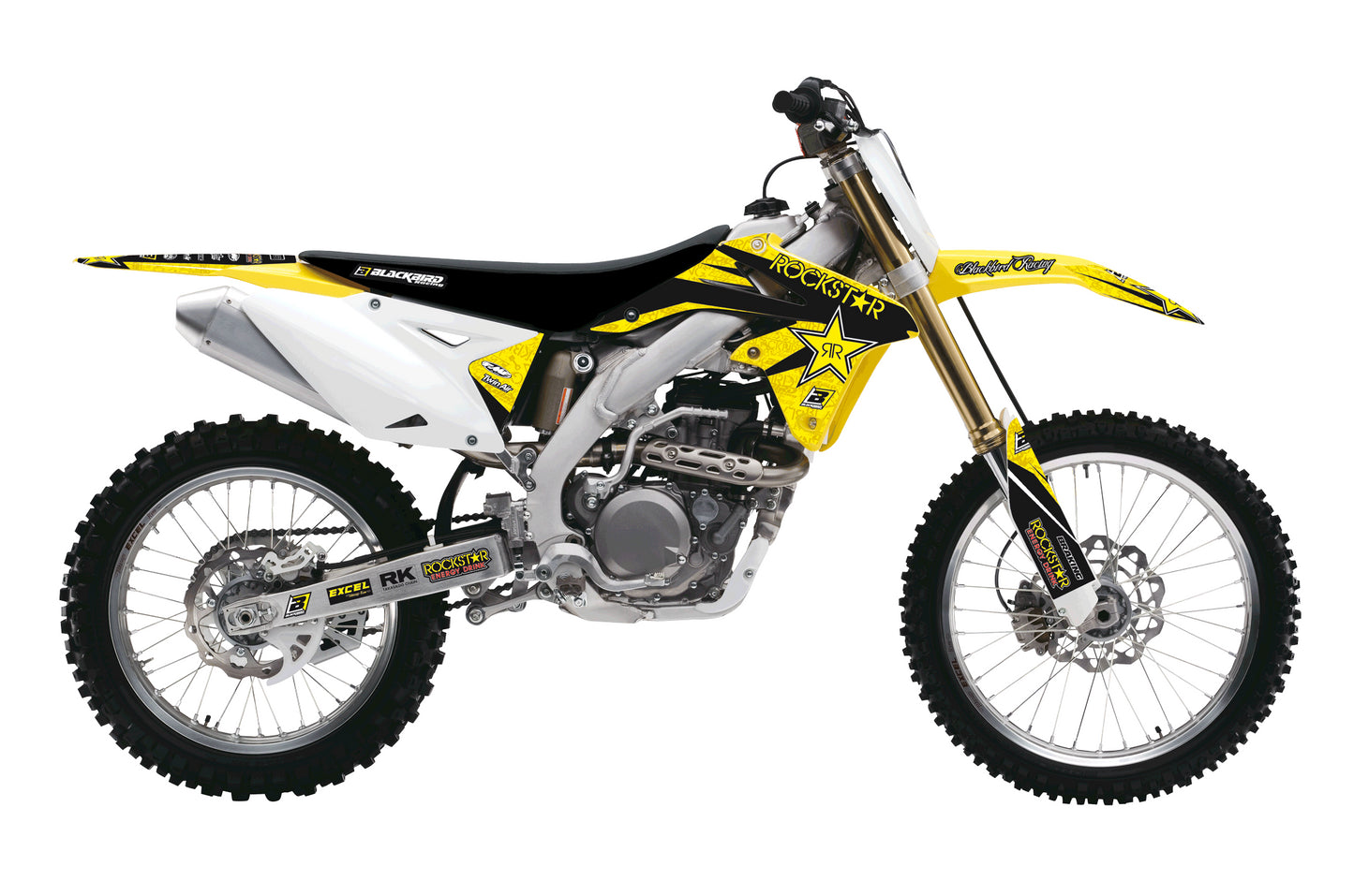 Kit grafiche + Coprisella Suzuki RMZ 450 (08-17) Rockstar Energy