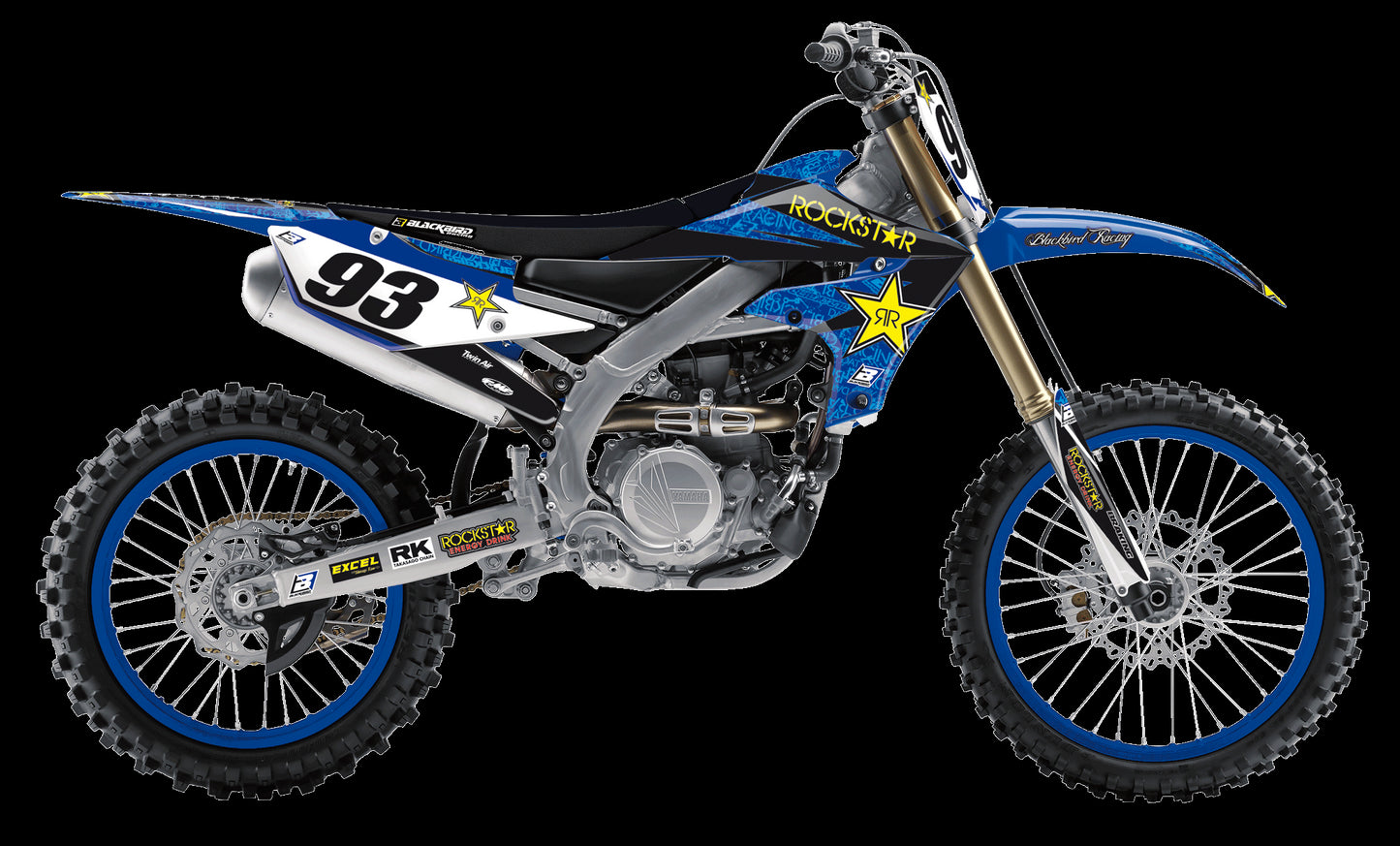 Kit grafiche + Coprisella Yamaha YZ 450 F (18-20) Rockstar Energy