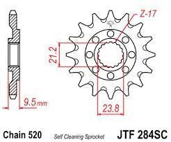 Pignone JT Honda CRF 450 X (05-16) 13 denti scaricato